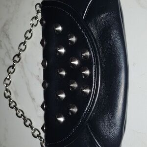 Black Stud Wristlet